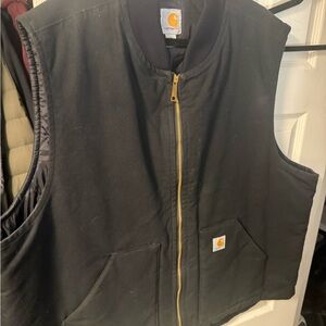 Carhartt Black Ribbed Collar Vest